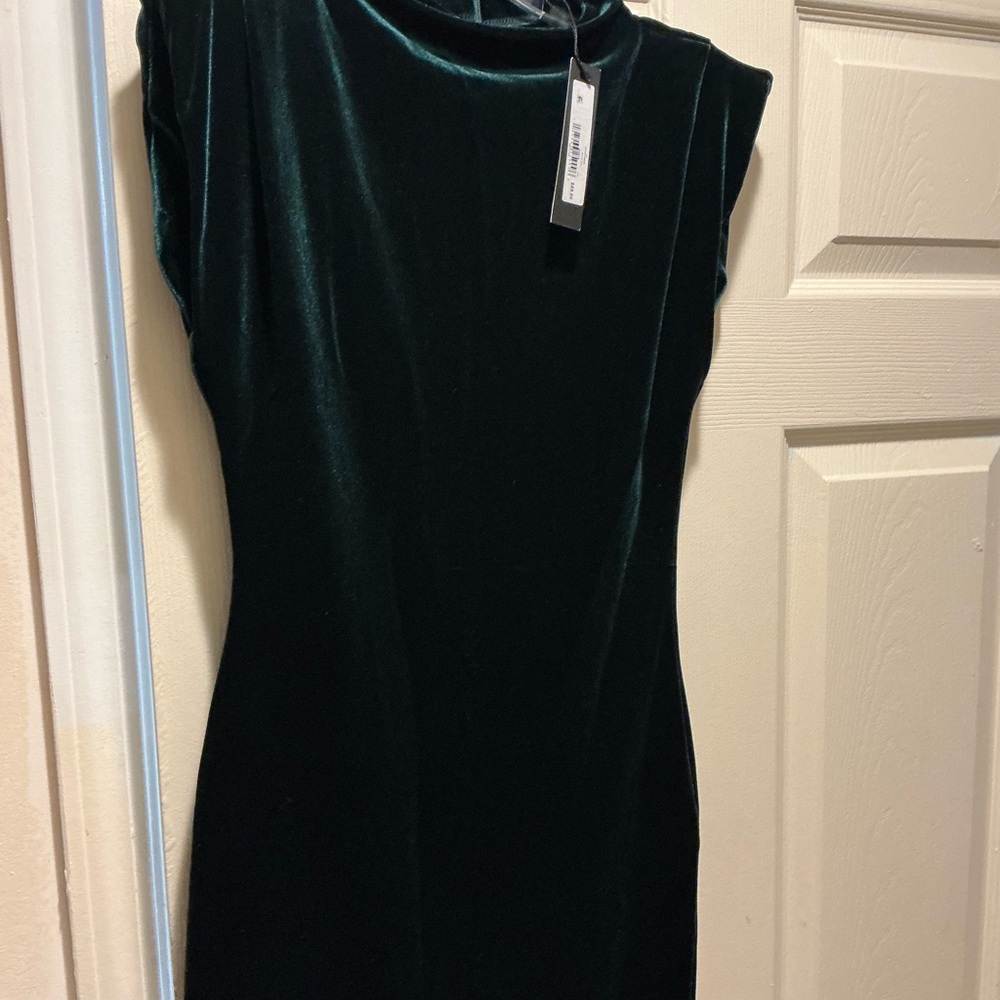 Steve Madden Deep Green Velvet Dress